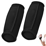 LEKEFETO Soft Hantel Set mit Handschlaufe, Handgewichte-Set, Weiche Hantel-Sets, Aerobic Hanteln, Krafttrainingsgeräte, für Aerobic, Pilates, Yoga, 1lb(Set mit 2/ Ein Paar) - Schwarz