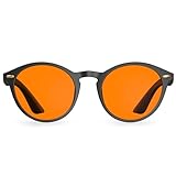 Bloomoak 99,9% Blaulicht-Blockierende Lesebrille (Schwarz, 0-fache Vergrößerung), Gaming-Brille, lindert Augenermüdung und verbessert den Schlaf, geeignet für Bildschirme, Spiele, Fernseher.