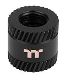 Pacific SF Female to Male 20mm Extender | Matte Black | DIY LCS Fittings