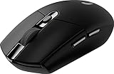 Logitech G305 LIGHTSPEED kabellose Gaming-Maus mit HERO 12K DPI Sensor, Wireless Verbindung, 6 programmierbare Tasten, 250 Stunden Akkulaufzeit, Leichtgewicht, PC/Mac - Schwarz