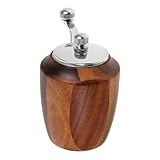 Toyvian Handbetriebene Pfeffermühle Holz Verstellbare Grobheit Multifunktionale Salz und Gewürzmühle für Bbq und Küche Langlebig und Tragbar