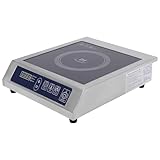 Induktionskochfeld,3500W Induktionskochfeld,10-Temperaturgetriebe,11-Leistungsgetriebe,24H-Heizzeiteinstellung,400-3500W,Doppelte Stromrohre,Belastbarkeit 75kg