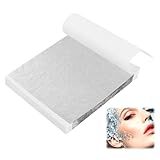 UKOFEW 100 Blatt Silber,8x8.5cm Imitation Blattsilber,Blattsilber Zum Basteln für Kunst Projekt Handwerk Dekoration, Vergoldung Handwerk, DIY Kreation (Silber)