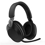 Gaming Headset Bluetooth mit Mikrofon Kopfhörer Stereo Noise Cancelling Bass Surround für Laptop Computer PC (schwarz)
