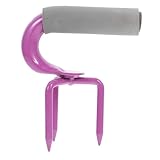 ifundom Handfräse Gartenarbeit Gartenwerkzeug Gartentiller Gartenhandgabel Werkzeug Gartenhandwerkzeug Bodenfräse für den Gartenbau manuelle Bodenfräse Hand-Gartenfräse Manganstahl Violet