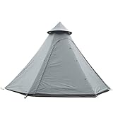 Camping Pyramide Tipi-Zelt Tipi-Zelt Für Erwachsene, Doppelschichtig, Indianerzelt, Jurtenzelt, Turmständer, Glockenzelt Für Outdoor Familienausflüge