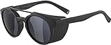 ALPINA GLACE - Verspiegelte und Bruchsichere Sonnenbrille Mit 100% UV-Schutz Für Erwachsene, all black matt, One Size