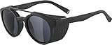 ALPINA GLACE - Verspiegelte und Bruchsichere Sonnenbrille Mit 100% UV-Schutz Für Erwachsene, all black matt, Einheitsgröße