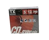TX Think Xtra CD-RW 80 700 MB – Lot de 5