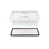 FGJDERYH Kompatibel mit Dreame Bot W10/W10 Pro Roboter-Staubsauger, Staubbox, HEPA-Filter, Zubehör mit Klappkarte, Ersatz-Staubbehälter und Ersatzteilset(Dustbin with Filter)