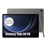 Samsung Galaxy Tab S9 FE Android-Tablet, 27,7 cm / 10,9 Zoll Display, 256 GB Speicher, Mit Stift (S Pen), Lange Akkulaufzeit, Wifi, Grau, Inkl. 36 Monate Herstellergarantie [Exklusiv bei Amazon]