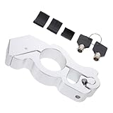 Warmhm Verstellbares Motorradschloss aus Aluminiumlegierung Robustes Throttle Lock für Motorräder Roller und Bikes mit Schlüsseln Hochwertiger Diebstahlschutz für Optimale
