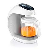 Sweety Fox - Multifunktions Babynahrungszubereiter 7-in-1 - Dampfgarer, Mixer, Pulse, Automatische Reinigungsfunktion, Sterilisiert, Gläschenwärmer, Auftaufunktion - Breikocher Multifunktion