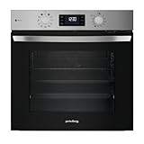 Privileg PBA2S85HU1I Einbau-Heissluftbackofen mit 11 Funktionen/Hydrolyse & Dampffunktionen/ 71l/Turn&Go/Multi-Level-Kochen/Heißluft/Maxi Cooking/Pizzafunktion/1-fach Teilauszug/Schwarzglas