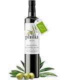 PHILIA Bio Olivenöl Nativ Extra | Premium Qualität | 100% kaltgepresst von Kleinbauern | Griechenland | fruchtig-milder Geschmack | Unterstützt soziale Projekte (500ml)