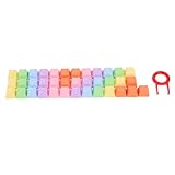 VERDANVERSE Teiliges Tastatur Keycap Set Bunte Höhe Kompatibel Kratzfestes Material Dekorative Tastenkappen Ersetzen Geeignet für Mechanische Tastaturen und DIY Keyboard Enthusiasten