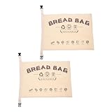 Hemobllo 2 Stück Brotbeutel Wiederverwendbare Bäckereibeutel Brotaufbewahrungsbeutel Brotverpackungsbeutel Kreative Einkaufstasche In Brotform Brotaufbewahrungsbehälter