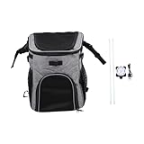 Levemolo Haustiertasche pet Backpack pet Tasche Fahrrad Haustierkorb Hundetragerucksack faltbares Fahrrad Hasenrucksack Fahrradtasche aus Polyester für Haustiere Fahrrad Haustierträger Grey