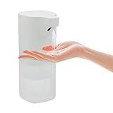 WEDO 10535000 SENSOR CLEAN Desinfektionsmittelspender mit Sensortechnik, kontaktfrei desinfizieren, batteriebetrieben, 350ml Füllmenge, wasserfest nach IPX4, Weiß