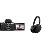 Sony Vlog Kamera ZV-1F | Digitalkamera & WH-1000XM5 kabellose Bluetooth Noise Cancelling Kopfhörer