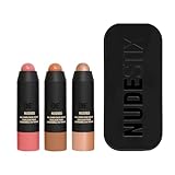 Nudestix Roses N' Honey Nudes Lippenstift-Set, 3-teilig, Bohemian-Rose, Bondi Bae, Hey Honey