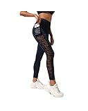 Cellulu Elegante Anti-Cellulite Leggings™-High Waist Po Push Up Booty Leggings Sportleggings Für Heiße Tage (Marineblau,XL)