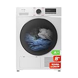 EVVO Trockner 8 kg Wärmepumpe S8, Energieklasse A++, Airfresh, Feuchtigkeitssensor, Anti-Falten, Startverzögerung, weiß