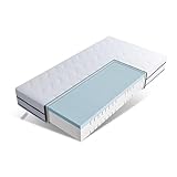 EGO HOME Matratze 90x200 cm Hoch 16cm H2-7-Zonen Kaltschaummatratze mit Memory Foam, Öko-TEX Zertifiziert, Punktelastisch, Rückenschonend - Weicher Bezug mit Wolken-Ahnlichem Tragegefühl