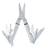Leatherman Micra - Edelstahl-Schlüsselanhänger Multi-Tool mit Federschere und 9 Werkzeugen - Edelstahl
