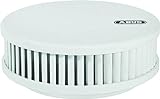 ABUS Rauchmelder RWM250 mit 12-Jahres-Batterie & Hitzewarnfunktion - für Küchen, Wohnräume und Wohnwagen - Q-Label & DIN EN14604 zertifiziert - Weiß