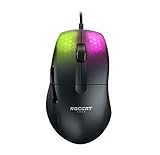 Roccat, Wired, KONE Pro ROC-11-400-01 Gaming-Maus mit RGB-Beleuchtung, leicht, ergonomisch, optisch, schwarz
