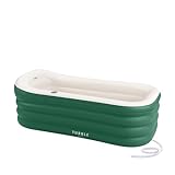 Tubble® Royale Aufblasbare Badewanne - Verwendung als Heiß- und Eisbad - Schneller Aufbau in 1min - Faltbare Badewanne für Erwachsene bis zu 188cm - Emerald Green - 255L