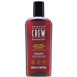 AMERICAN CREW – Daily Deep Moisture Shampoo, 250 ml, Pflegeshampoo für Männer, Haarprodukt ohne Silikone, Haarshampoo mit Citrus & Minze Duft, für gesund aussehendes Haar, vegan Zitrusfrüchte, Minze