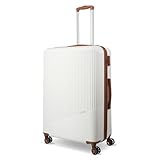 Travelite 4-Rad Hartschalenkoffer groß 96 Liter, Gepäck Serie Bali: ABS Hartschalen Trolley mit TSA Kombinationsschloss, 77 cm
