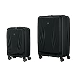 WENGER Skyon Large Hartschalenkoffer mit 4 Rollen, Trolley, Groß, 103 (120) l, Sicherheitsschloss, Damen Herren, Reisen Urlaub, Schwarz, 653566