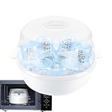 Mikrowellen Sterilisator Baby, Vaporisator, Baby Bottle Sterilizer Microwave, Mikrowellen Dampfreiniger, Dampfreiniger Babyflaschen, Hochtemperaturbeständige Haushaltsreinigungsbox