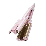Gatuida Handlicher Lockenstab mit Einstellbarer Temperatur Verbrennungsplatte für DIY Frisuren Geeignet für Verschiedene Haartypen Eu Stecker Tragbarer Haarstyler