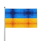 Ukrainische Flagge, Druck, Outdoor-Flagge, für Terrasse, Rasen, Party-Dekoration, zeigen Sie stolz Ihren Stil