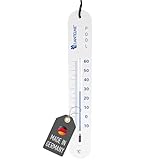 Lantelme Poolthermometer sinkend mit Schnur | Temperatur -15°C bis +60°C | Analog Thermometer in Weiß für Schwimmbad, Whirlpool, Pool, Teich | Präzise Wassertemperaturmessung und Überwachung