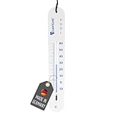 Lantelme Poolthermometer sinkend mit Schnur Analog Farbe weiß Schwimmbad Whirlpool Thermometer Wassertemperatur Pool Bad Teich Schwimmbadthermometer Teichthermometer (Weiß)