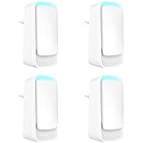 Luftreiniger Ozongenerator Geruchskiller, 4 Pack Plug In Air Purifier Negativ Ionen Luftreiniger für Büro, Zimmer, Badezimmer, Haustiere