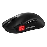 MAMBASNAKE M4 Ultra-Leichte Kabellose Gaming-Maus, 53g, PAW3311 Sensor, 24000 DPI, Tri-Mode Bluetooth/2.4G/Kabel, RGB-Beleuchtung, 400mAh Akku, 20M Klicks, für Gaming/Arbeit - Schwarz