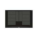 Siemens EX875LYC1E iQ700 Induktionskochfeld (autark), 80 cm breit, varioInduktion Plus freie Platzwahl, power Move Plus voreingestellte Leistungsstufen, powerBoost schnelleres Kochen
