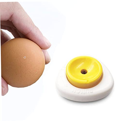 Eier Punch Ei Piercer Eggoch Puncher Pricker Küchenwerkzeug halbautomatisch mit Sicherheitsschloss weiße gelbe Eierschneider