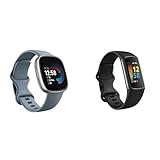 Fitbit Versa 4 by Google – Smartwatch Damen/Herren – Fitness-Tracker mit integriertem GPS und Telefonfunktion & Charge 5 by Google