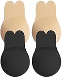 Klebe BH Push up Sticky Bra Rückenfrei Trägerloser BH Ohne Träger Klebe-BHS,Nippelpads,Unsichtbar Klebebh Strapless Invisible Wiederverwendbare Bra Große Brust Nipple Cover für Rückenfrei Kleidung
