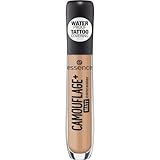 essence cosmetics CAMOUFLAGE+ MATT concealer, Abdeckstift, Nr. 50 warm toast, nude, mattierend, matt, vegan, ölfrei, wasserfest (5ml)