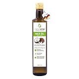 GreatVita MCT Öl auf Kokosölbasis - 500 ml | 70% Caprylsäure (C8) & 30% Caprinsäure (C10) Fettsäuren | 100% reines MCT Oil geschmacksneutral - Zuckerfrei, GVO-frei