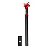 SilkRoadSupply Bike Suspension Sattelstütze Aluminiumlegierung Stoßdämpfung Dropper Pfosten für Mountainbike -Straße 370 mm Leichtes Gewicht langlebig