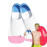 Schwimmflossen – Nicht Slp Schwimmtraining Flossen | Silikon Schwimmen Schwimmflossen | Tragbare Tauchtrainingsausrüstung | Leichte kurze Flossen für Rundentauchpool, Freitauchen Pool Übung